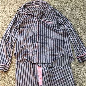 Victoria’s Secret satin stripe pajamas